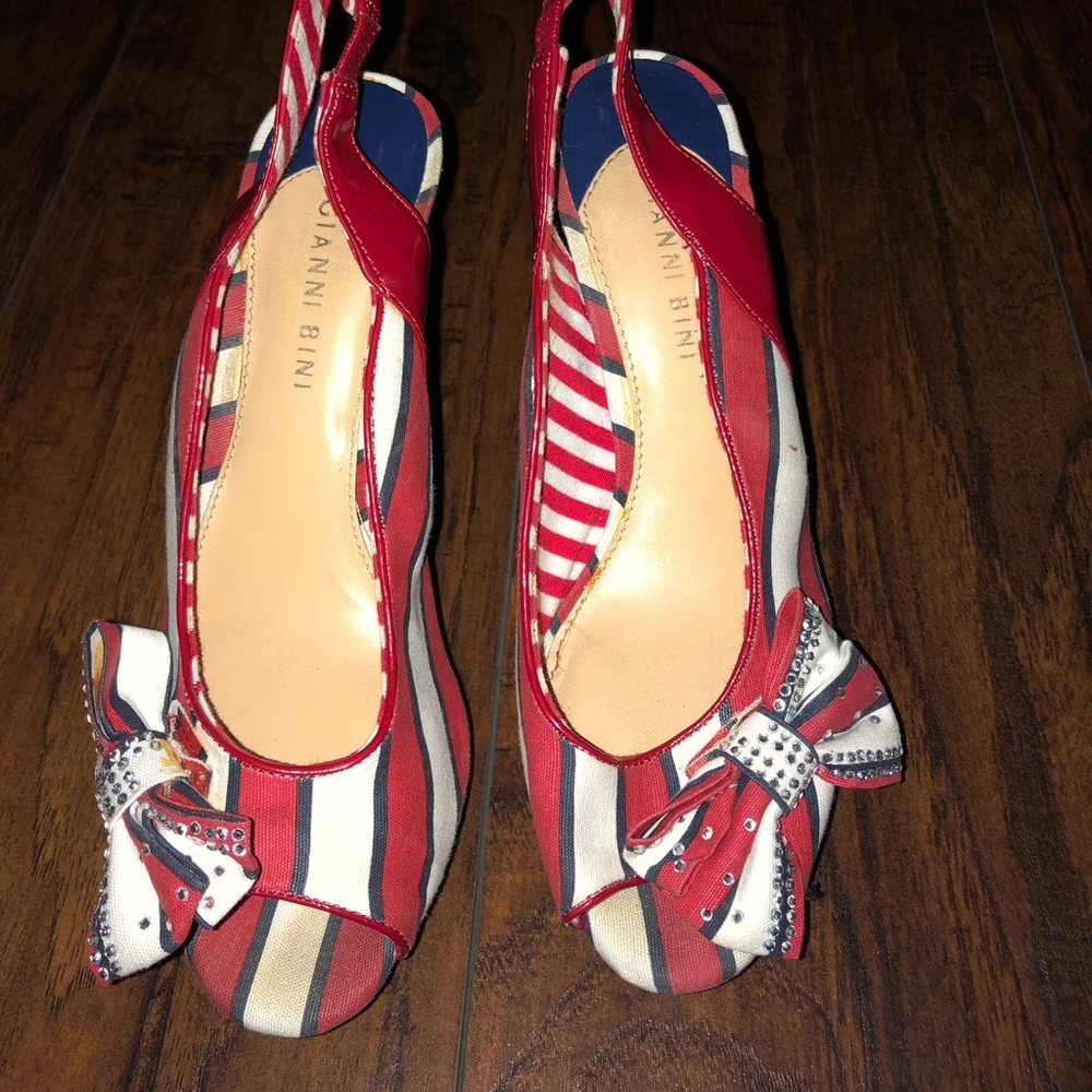 Red white and CUTE heels for the summer!